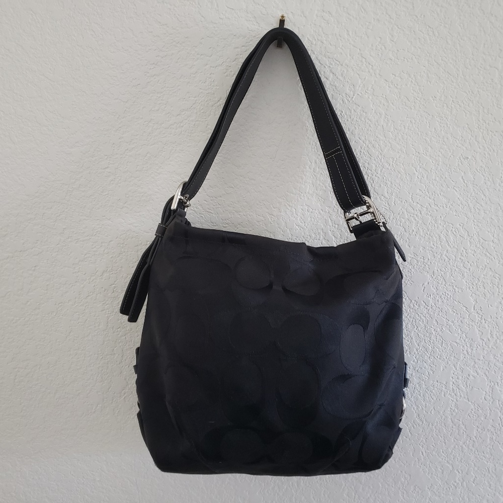 Coach Signature fabric handbag